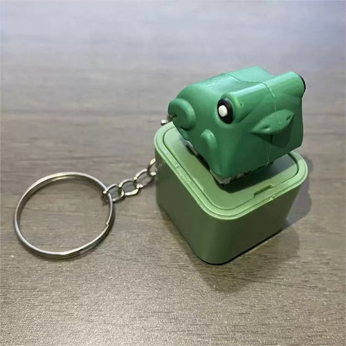 Collectible Croaking Frog-Duck Stuffed Keychain, Kids’ Easter Gift