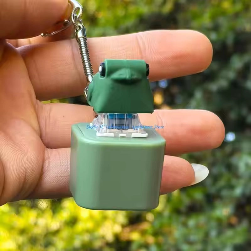 Collectible Croaking Frog-Duck Stuffed Keychain, Kids’ Easter Gift