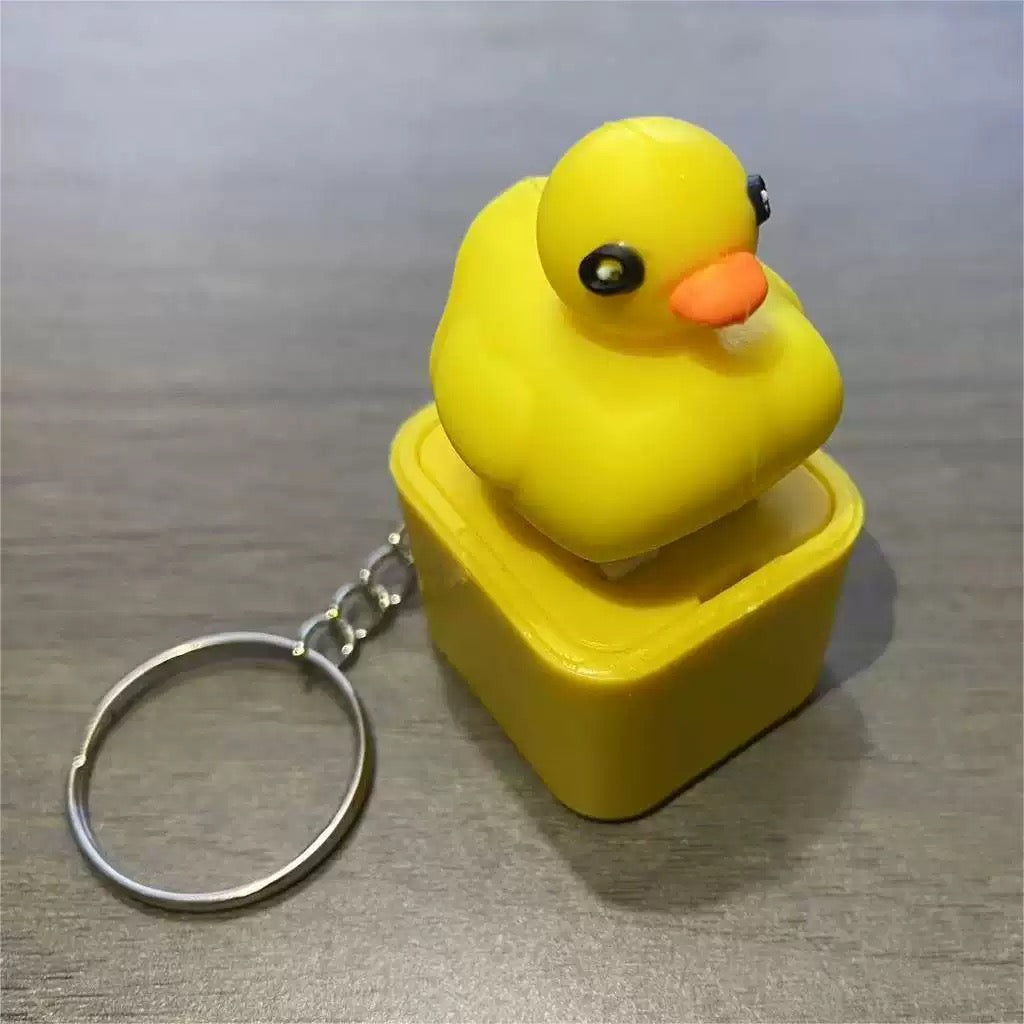 Collectible Croaking Frog-Duck Stuffed Keychain, Kids’ Easter Gift