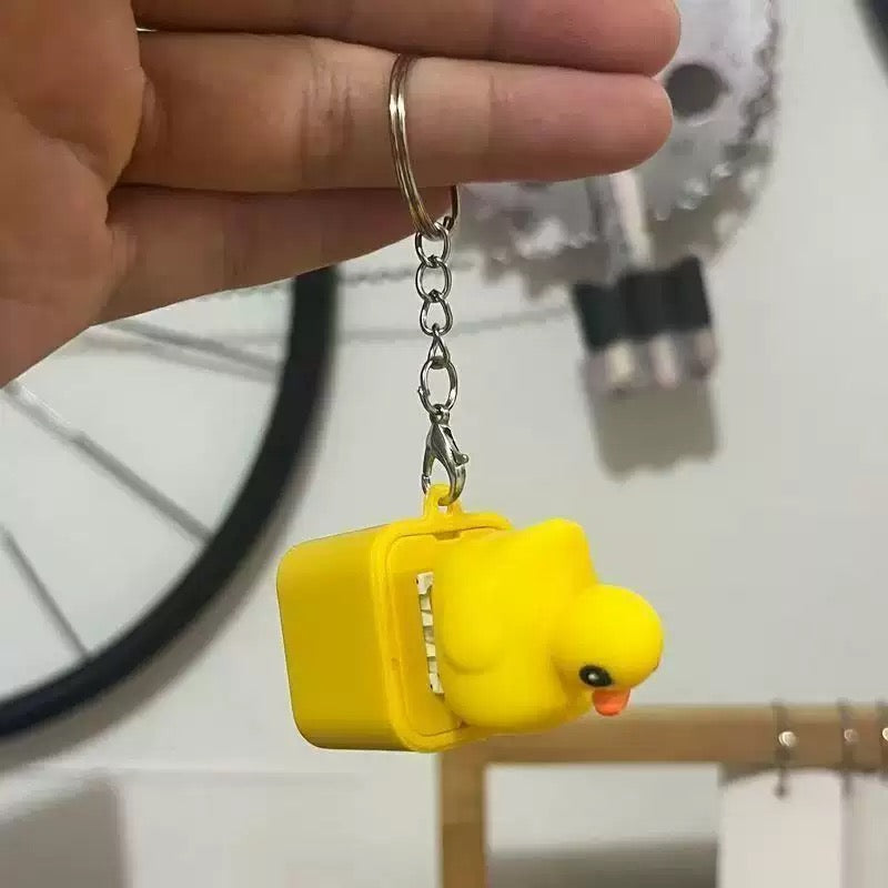 Collectible Croaking Frog-Duck Stuffed Keychain, Kids’ Easter Gift