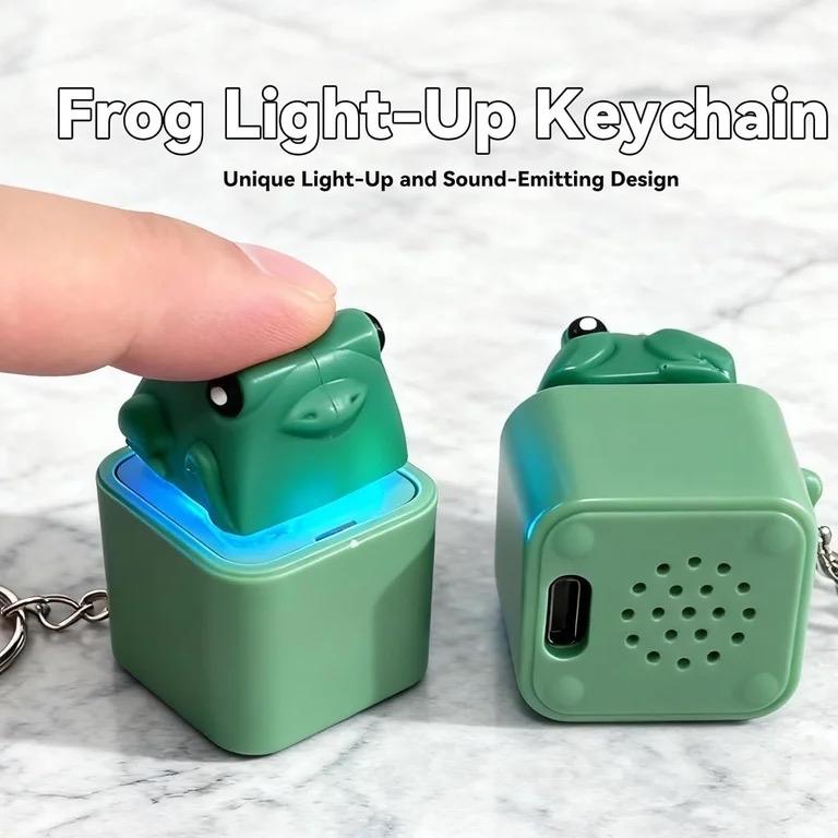 Collectible Croaking Frog-Duck Stuffed Keychain, Kids’ Easter Gift